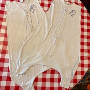 Lot of 2 Halo Sleep Sack Early Walker Wearable Blankets White Elephant XL